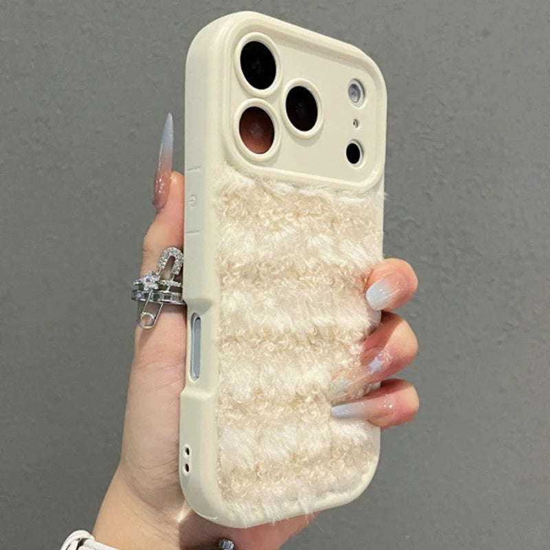 Luxury plush case for iPhone 17 &amp; 16 Winter