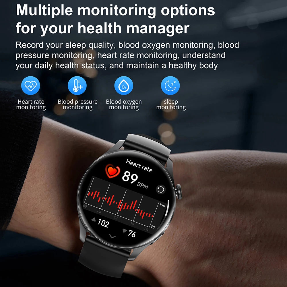 GT 2025 Smartwatch Herren GPS AMOLED IP68