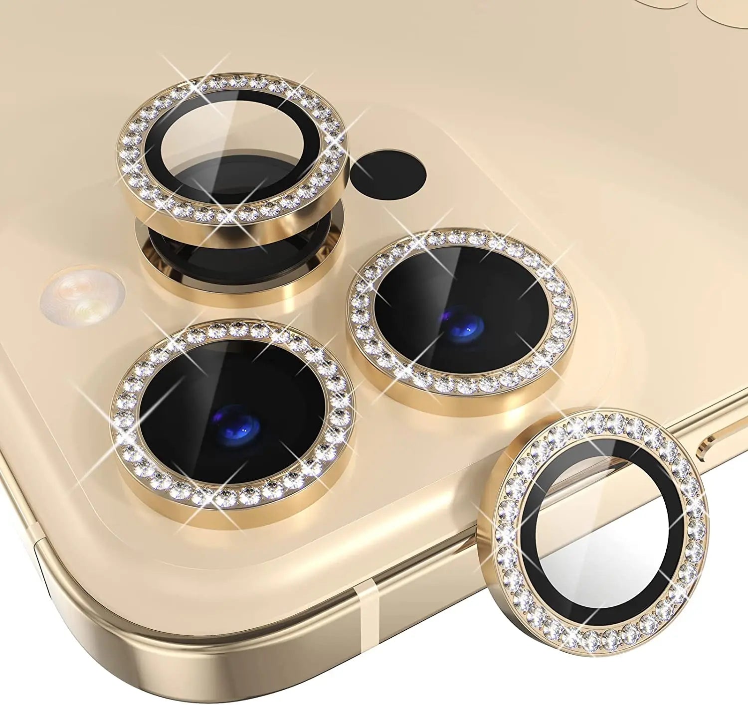 Glitzer Diamant Kamera Schutz iPhone