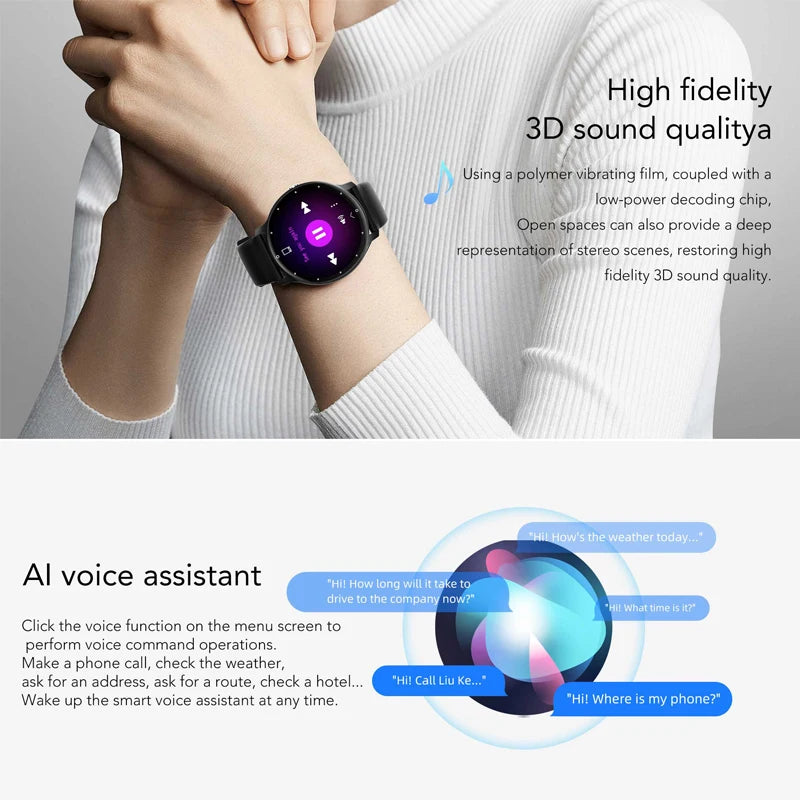 Ultraleichte Herren Smartwatch 2025 mit Bluetooth-Anruf