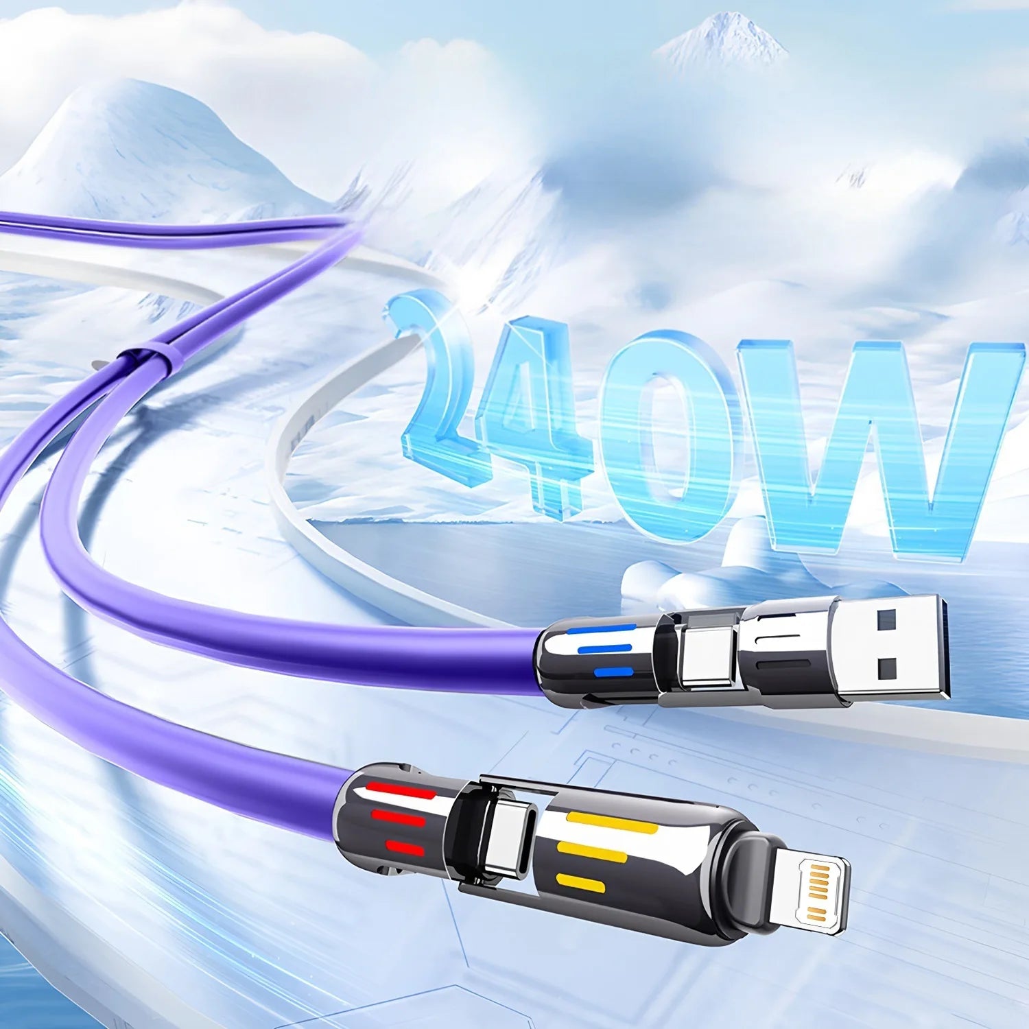4-in-1 240W Superschnellladegerät USB-C