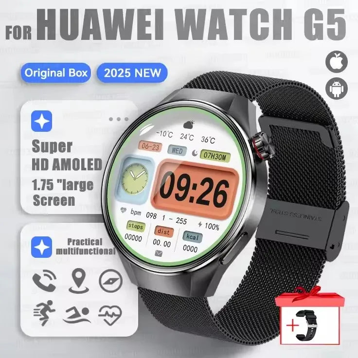 G5 Plus Smartwatch Herren 2025 mit AMOLED & GPS
