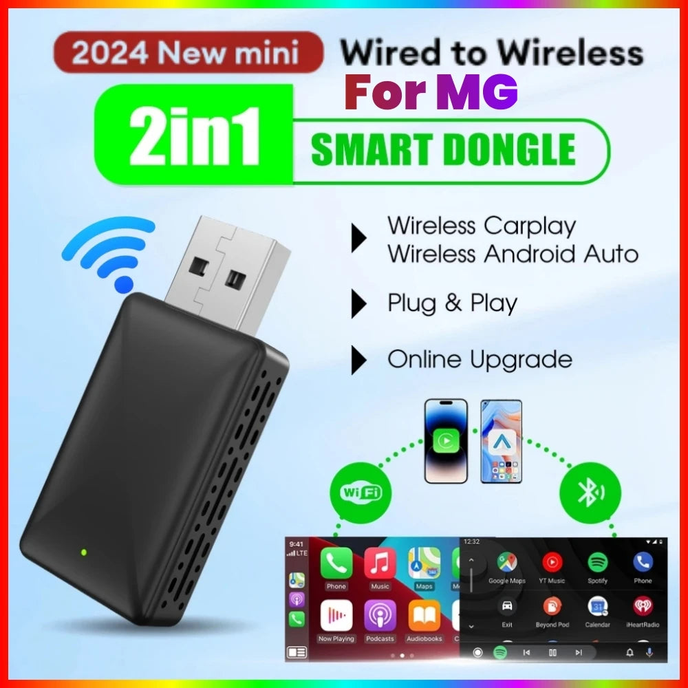 Kabelloser CarPlay Android Auto Adapter 2in1