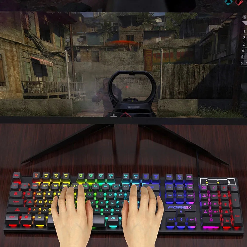 RGB Gaming Tastatur 104 Tasten