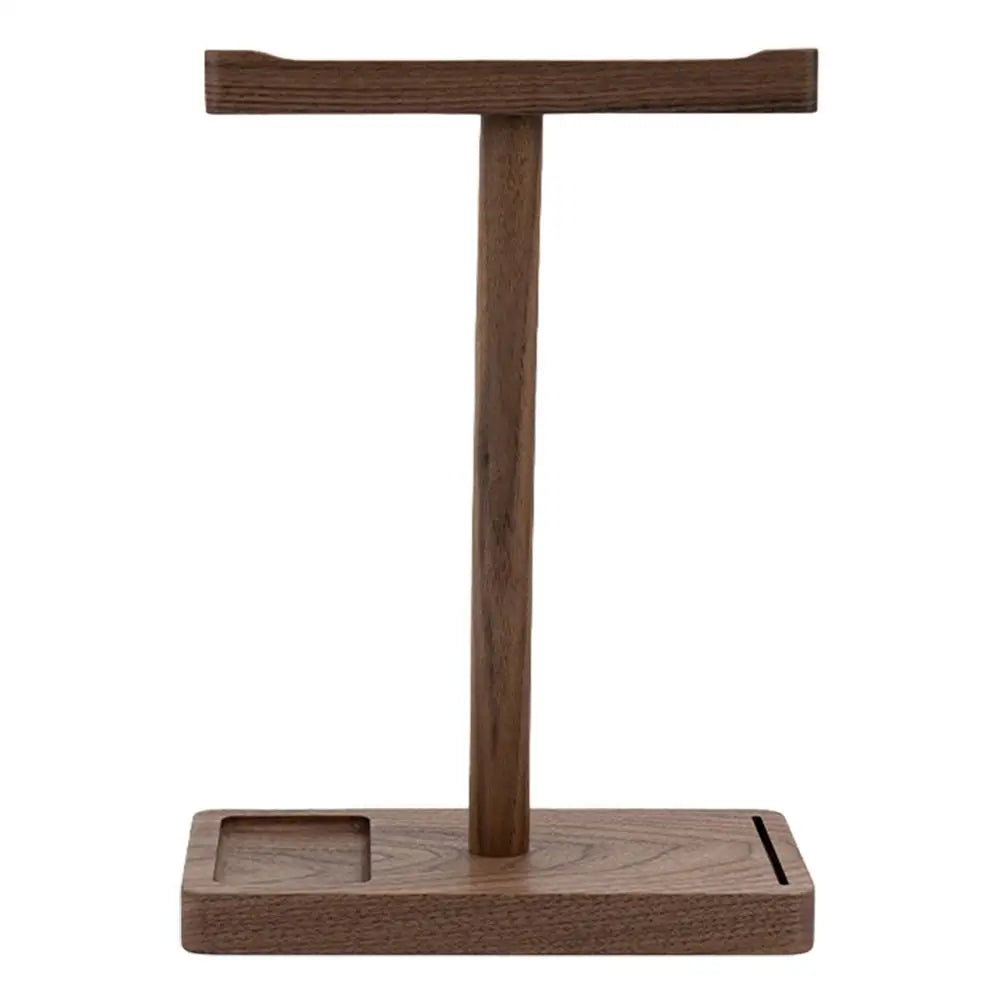 Massivholz Kopfhörerständer Walnuss für Schreibtisch