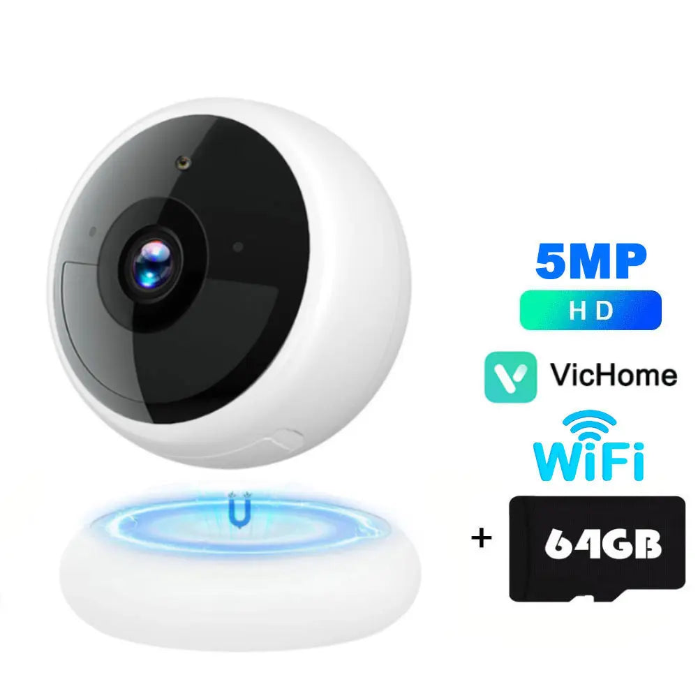 2K 5MP Wireless WiFi Surveillance Camera with Battery