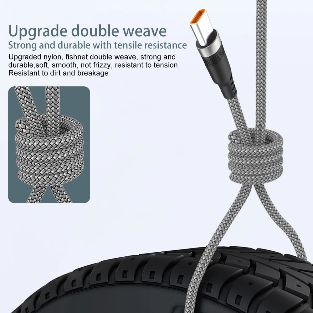 USB-C Kabel 5A Schnellladen 3–8 Meter