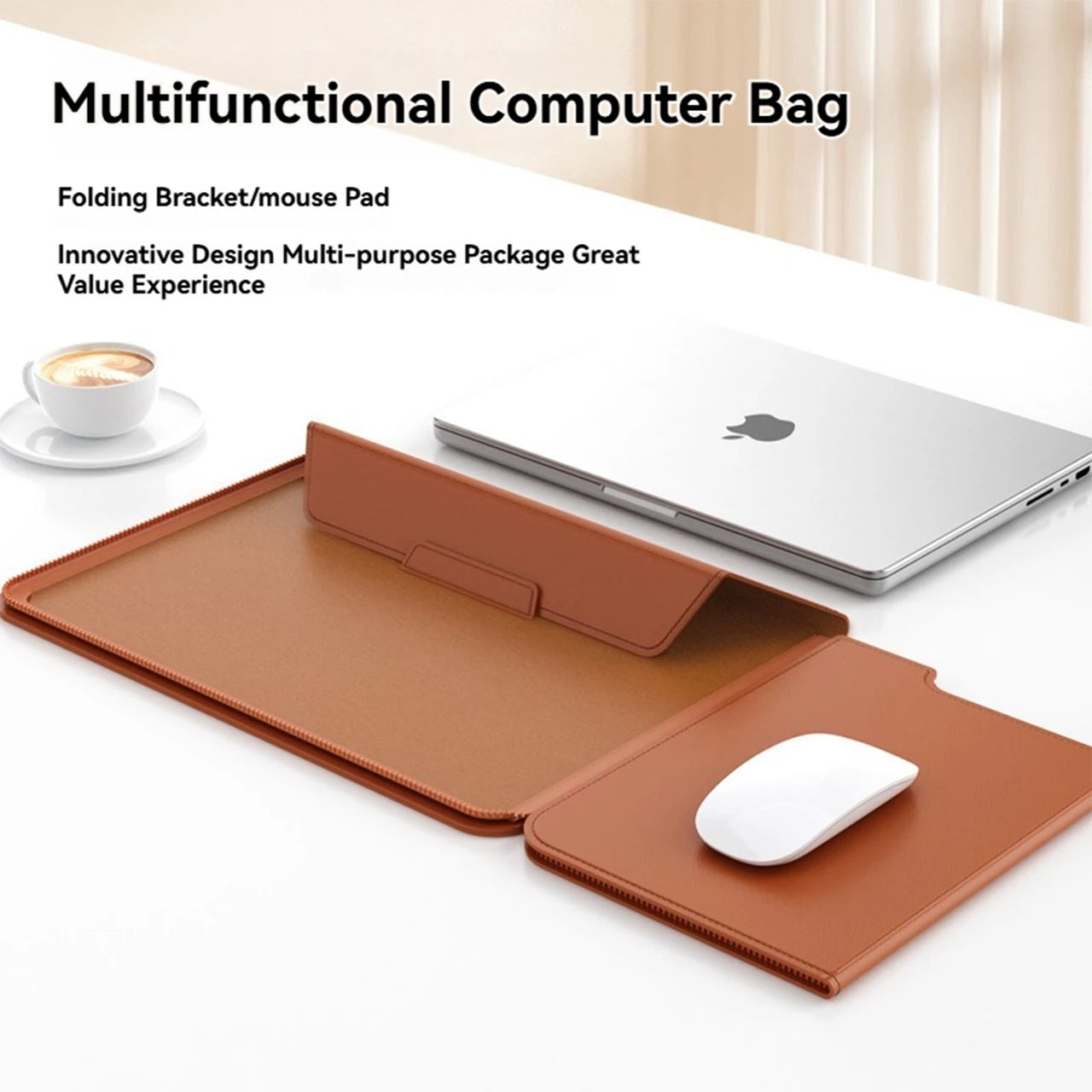 Personalisierte Leder-Laptophülle MacBook