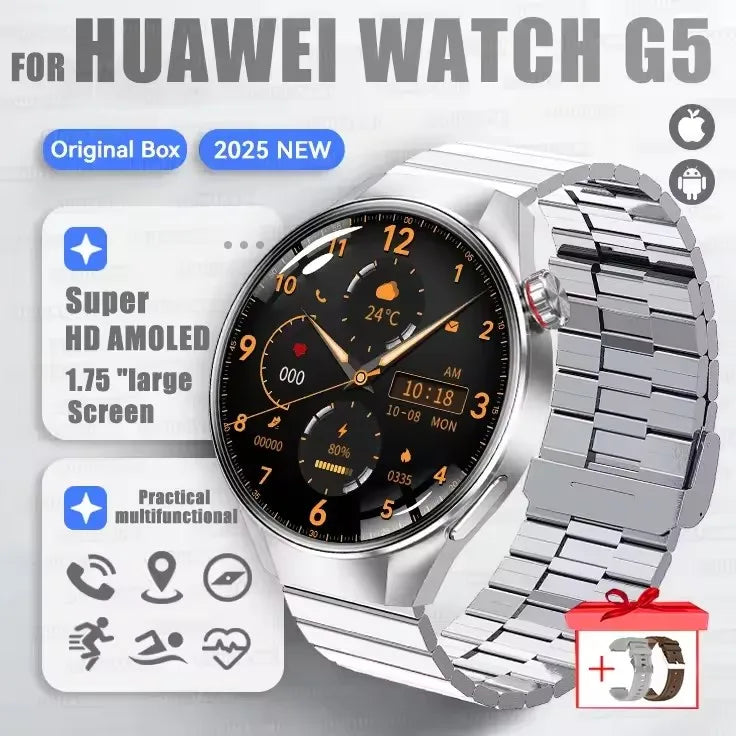 G5 Plus Smartwatch Herren 2025 mit AMOLED & GPS