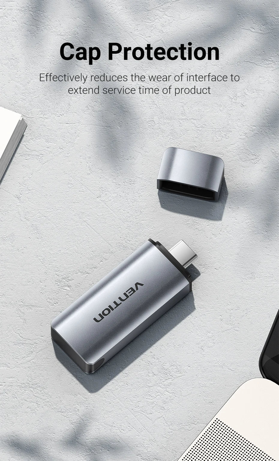 Tions USB-C Kartenleser Micro SD Adapter
