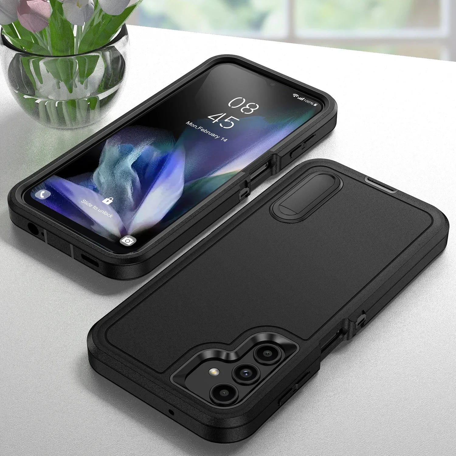 Robuste Anti-Schock-Hülle mit Ständer für Samsung