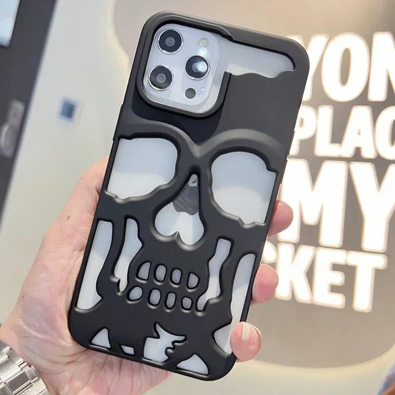 3D Matte Metallic Totenkopf Handyhülle iPhone