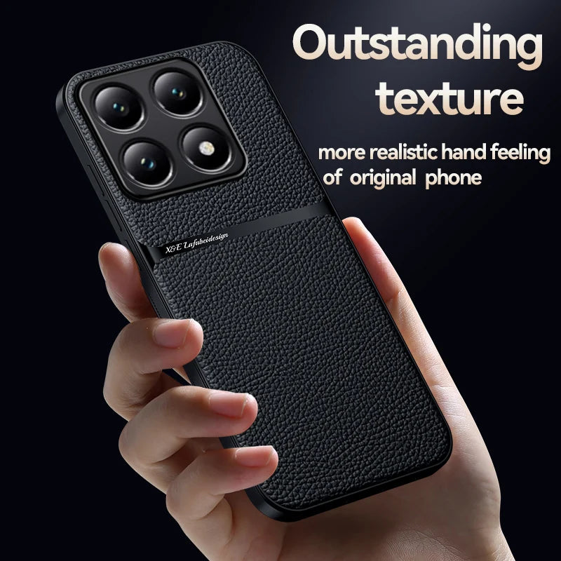Xiaomi 14T Leder Magnet TPU Hülle