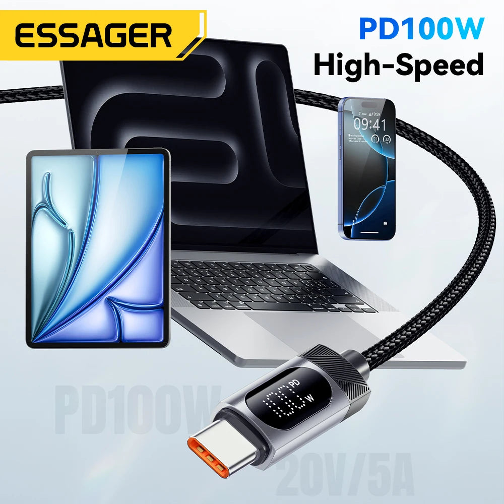 Essager USB-C Kabel 2 m mit Display