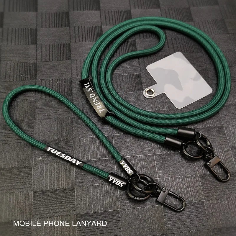 Langes einfarbiges Crossbody-Handylanyard mit Clip