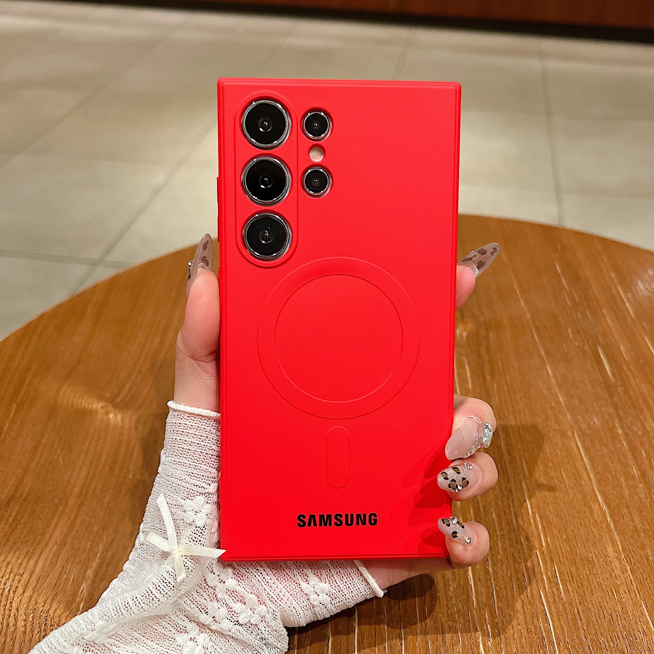 Luxus Silikon-Magnethülle Samsung