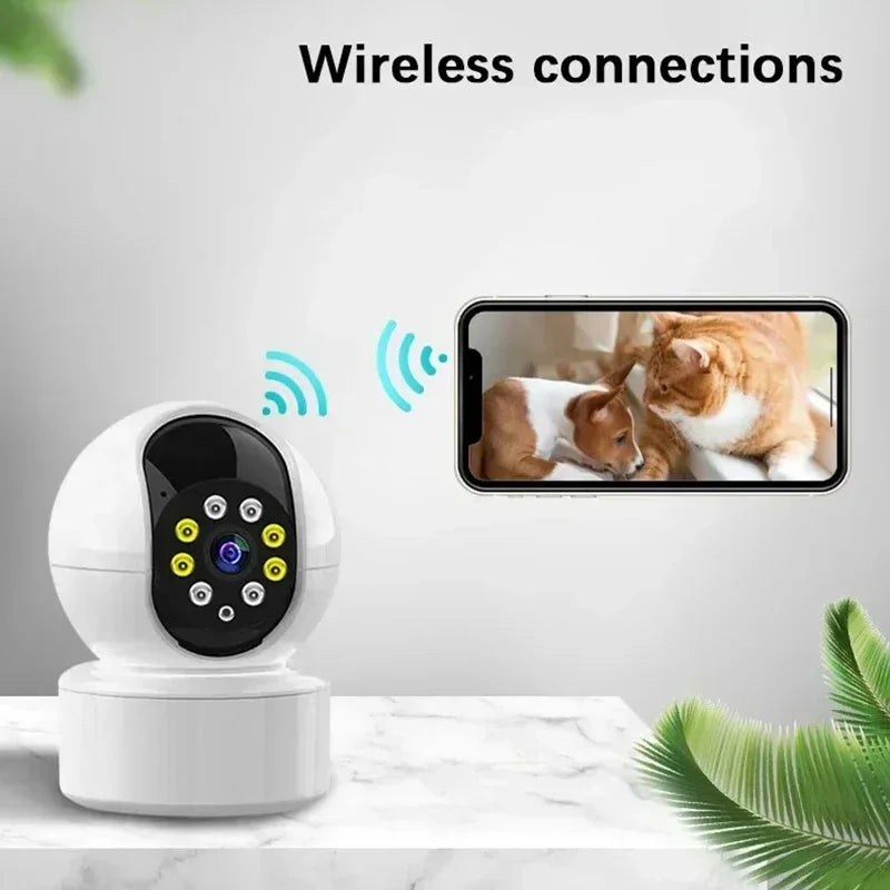 4K WiFi Kamera mit AI, Drehbar & Nachtsicht