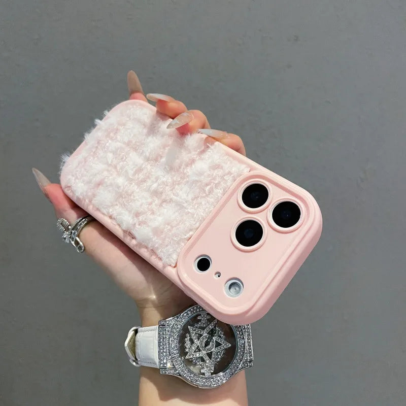 Luxury plush case for iPhone 17 &amp; 16 Winter