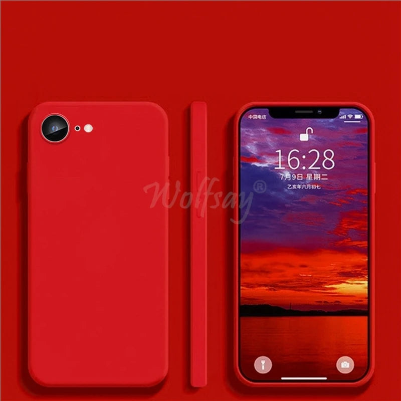 iPhone 16e Silikonhülle Flüssig Gummi