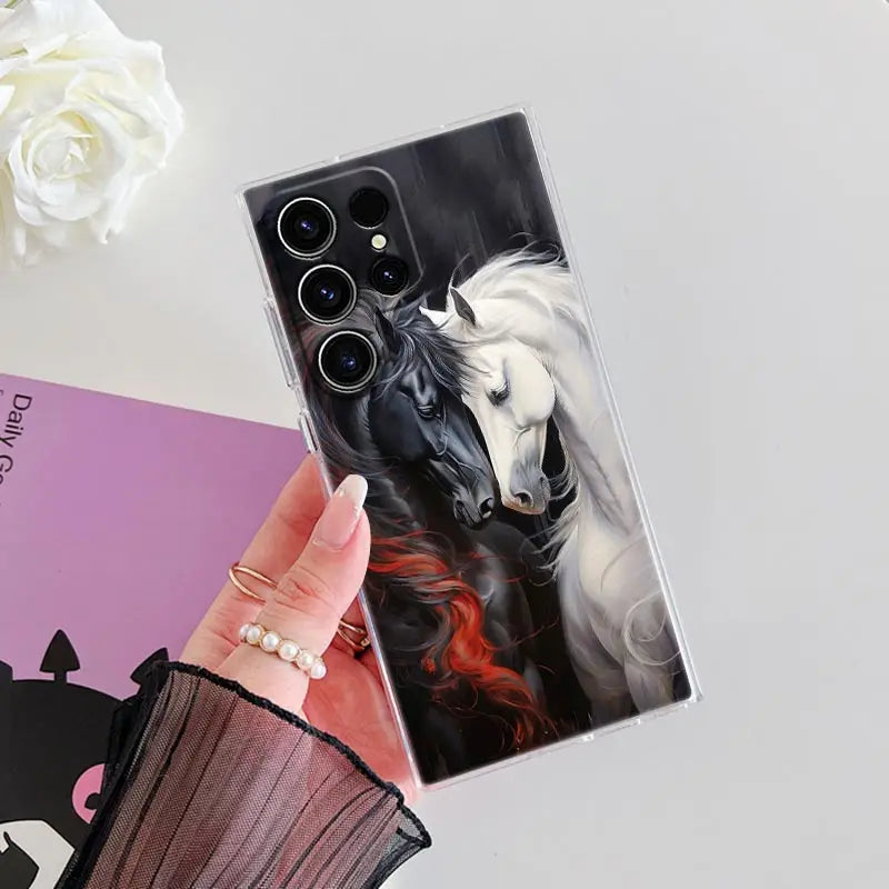 Galoppierende Pferde Hülle für Samsung Galaxy S25 Ultra