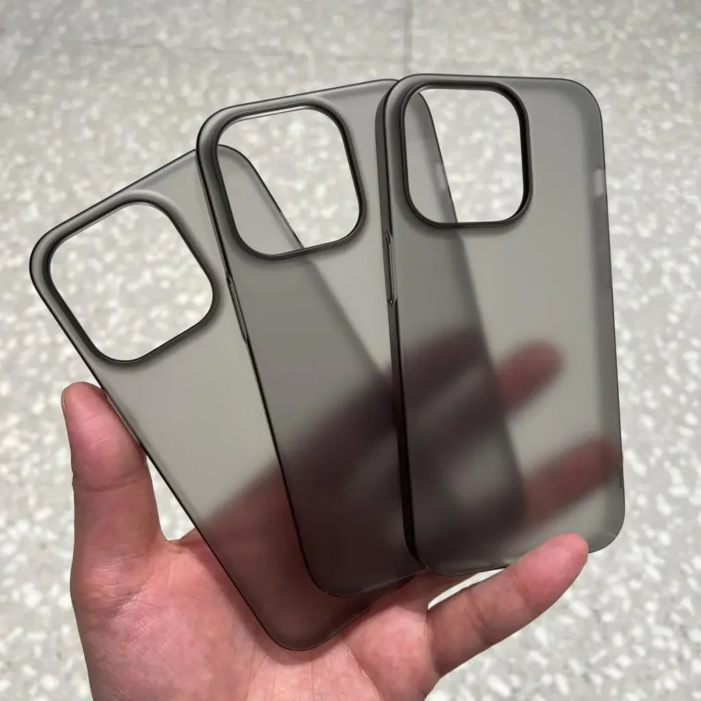 Ultradünne matte PC-Hülle iPhone 16–12 Pro Max