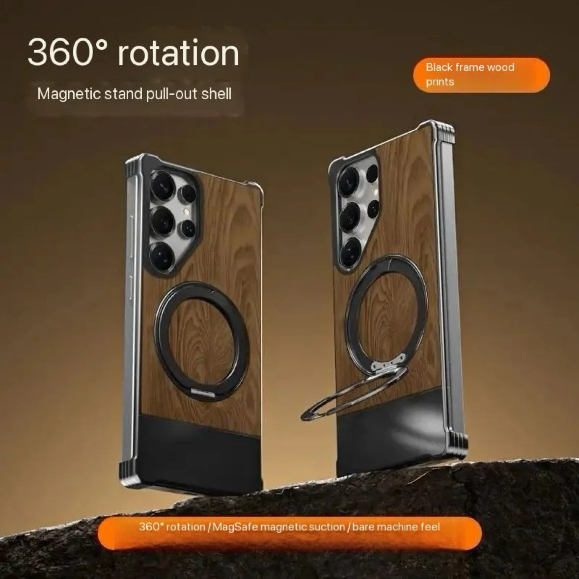 Metall-Handyhülle mit Ständer für Galaxy S25–S23 Ultra