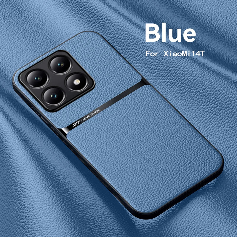 Xiaomi 14T Leder Magnet TPU Hülle