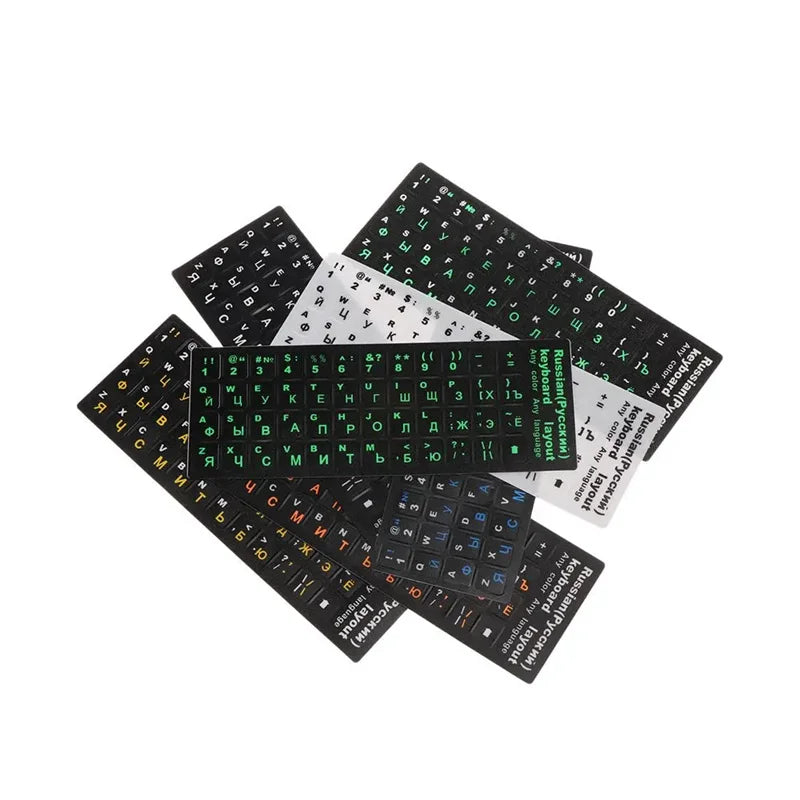 Russische Tastaturaufkleber Matt PVC