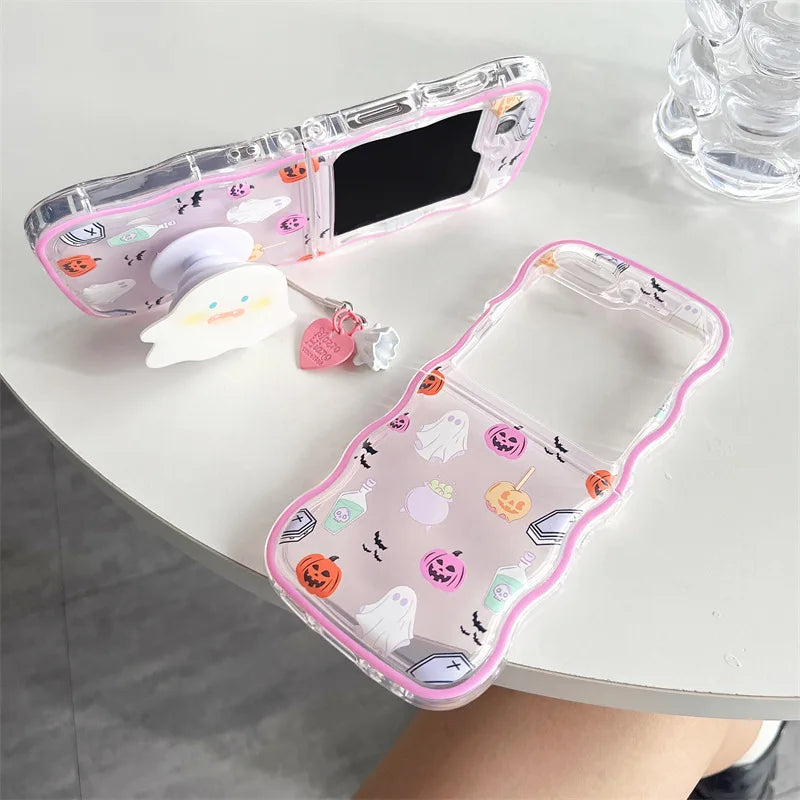 Halloween Handyhülle Geist für Galaxy Z Flip 7 6 5