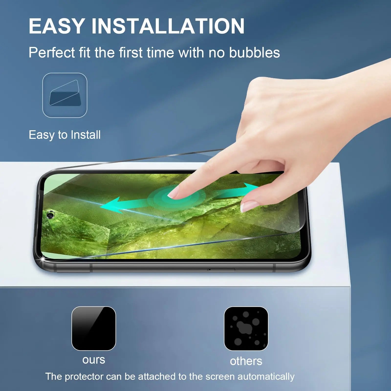 Glass screen protector for Google Pixel 8a 9H HD Crystal