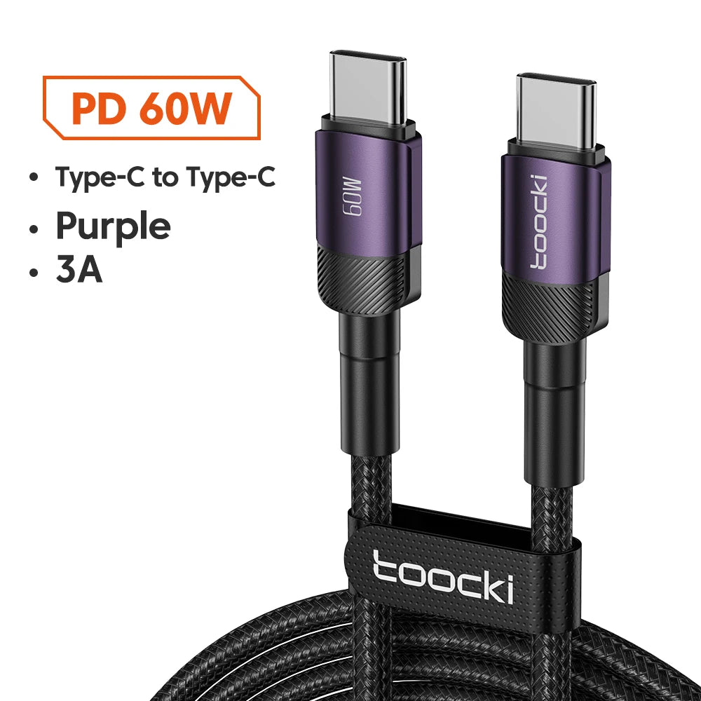 Toocki 100W USB-C Typ-C Schnellladekabel