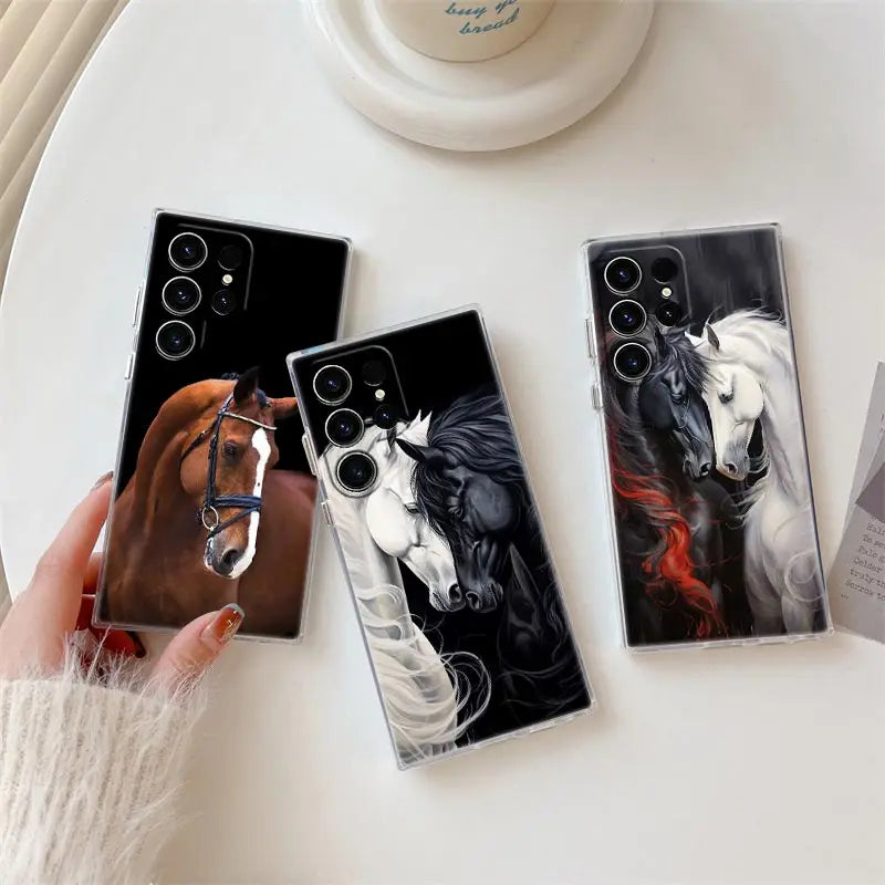 Galoppierende Pferde Hülle für Samsung Galaxy S25 Ultra