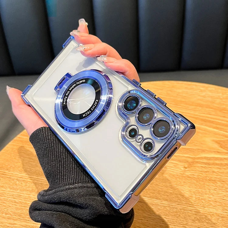 Samsung Luxus Magnet Hülle mit Ständer