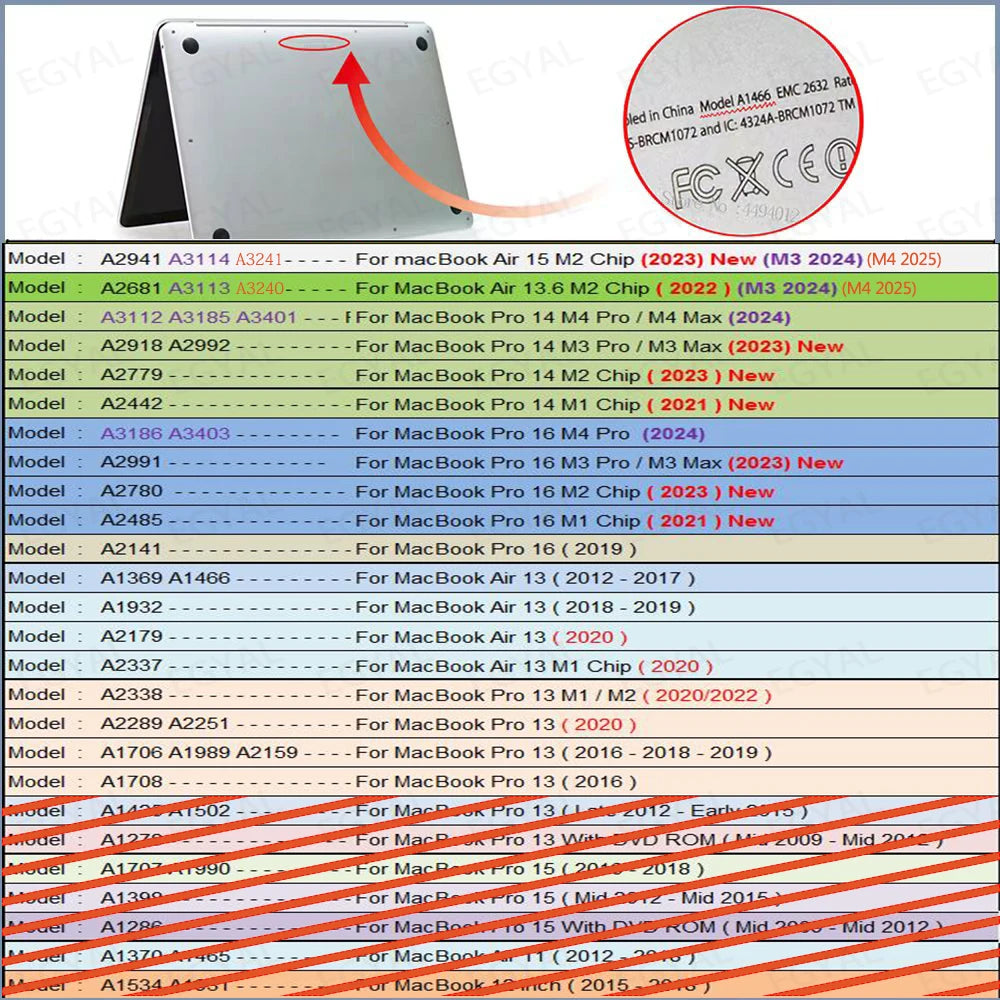 PU Leder Case für MacBook Air & Pro