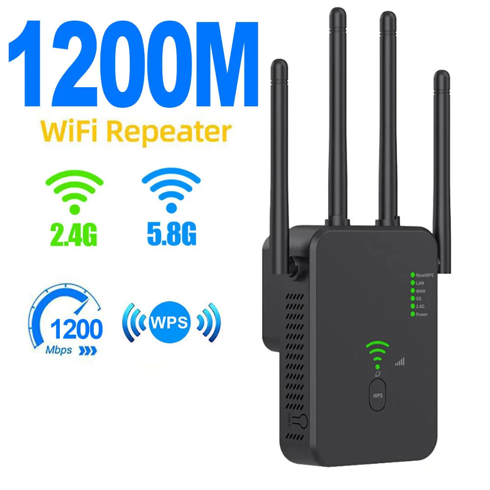 1200 MBit/s Dualband WLAN-Repeater