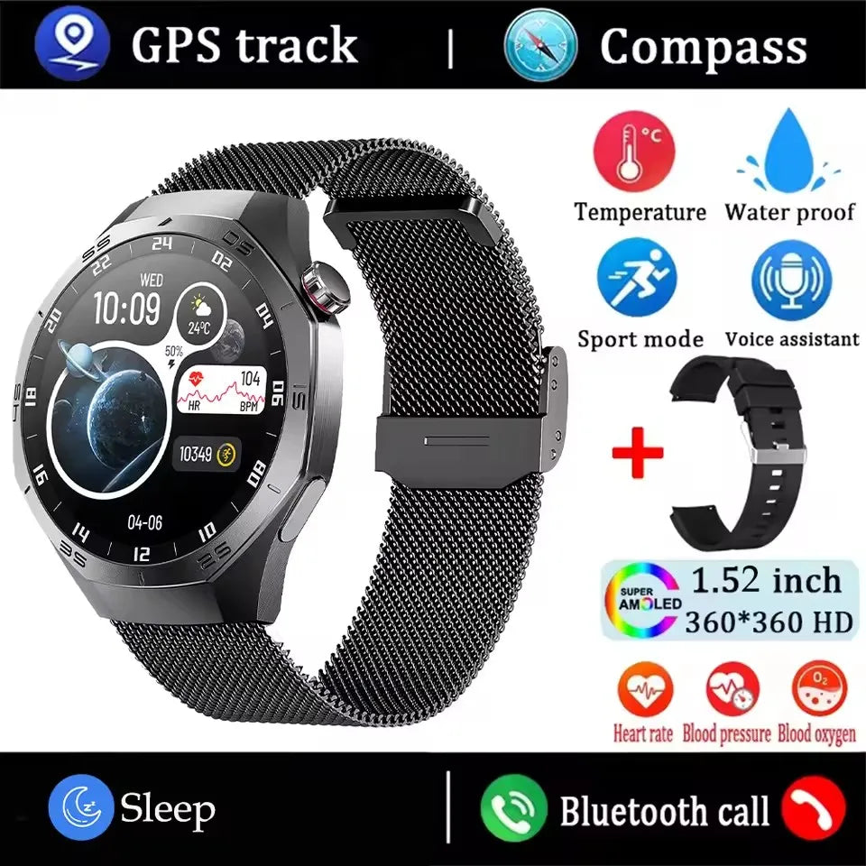 GT5 Pro Smartwatch Herren, AMOLED, GPS, Bluetooth Anruf