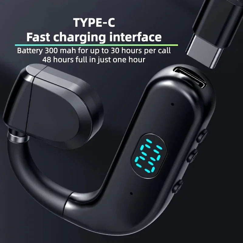 Open-Ear Wireless Headset with Mic