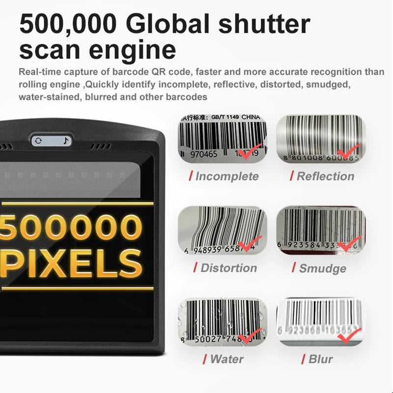 Tragbarer 1D 2D QR Barcode Scanner für Logistik