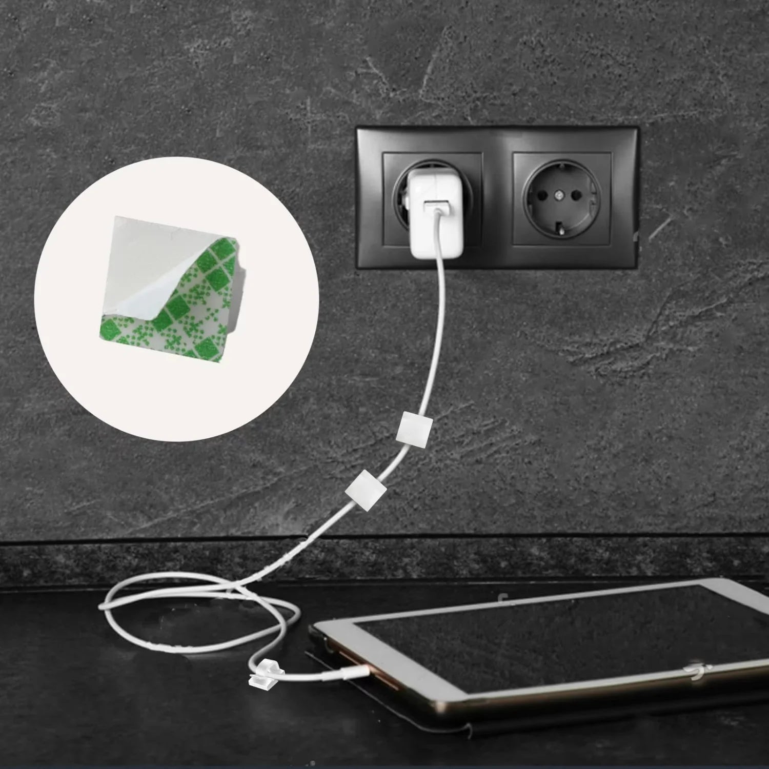 Silikon Kabelklemmen Selbstklebend 10–100 Stück