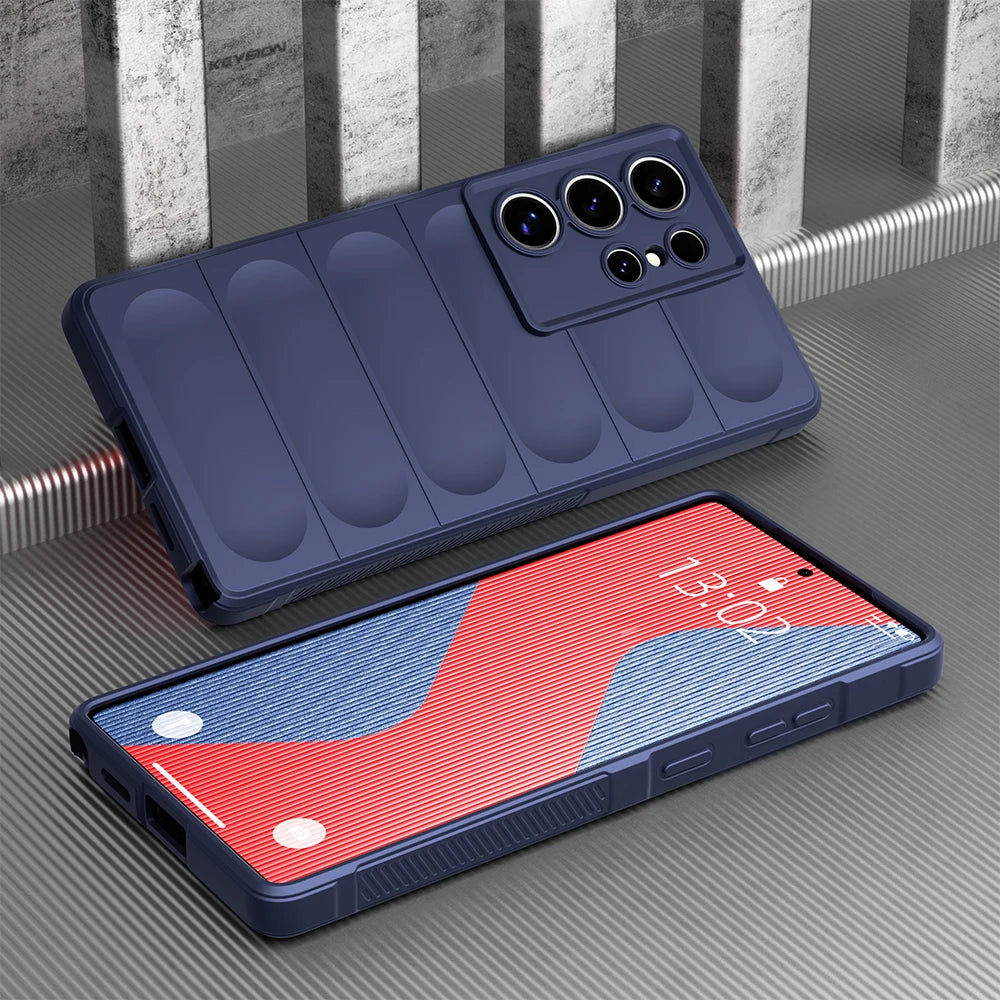 Matte Silikonhülle stoßfest für Samsung Galaxy