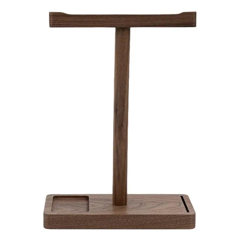 Massivholz Kopfhörerständer Walnuss für Schreibtisch