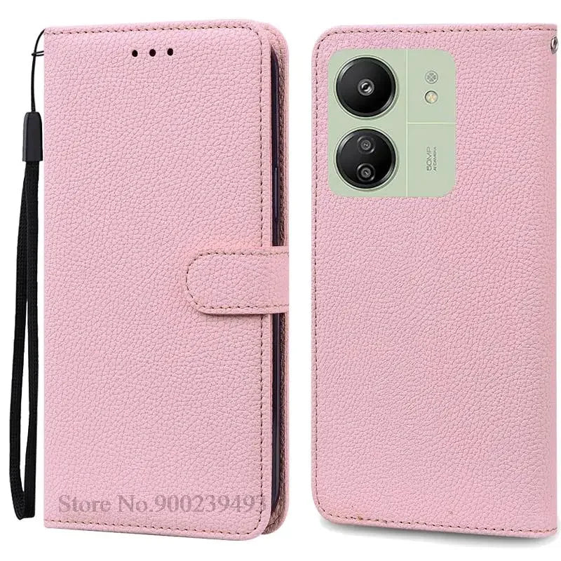 Leder Klapphülle für Redmi 13C