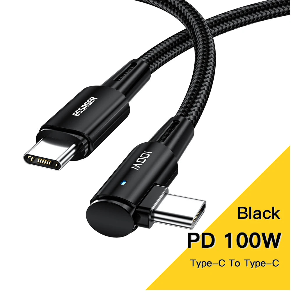 Essager 100 W USB‑C Kabel mit Winkel