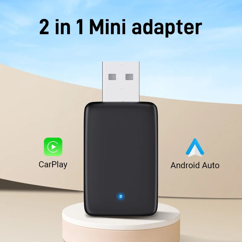 2025 2-in-1 Wireless CarPlay & Android Adapter