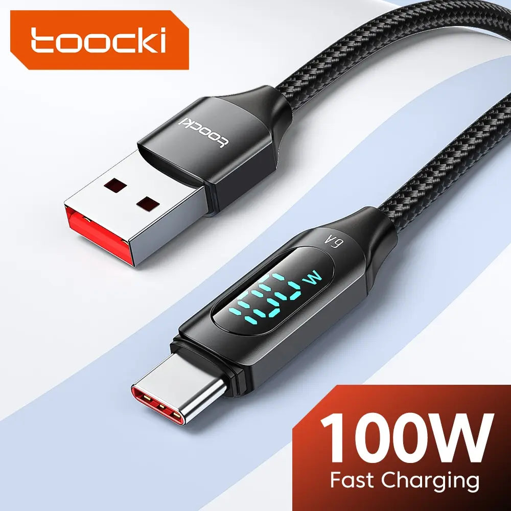 Toocki 100W USB-C Schnellladekabel