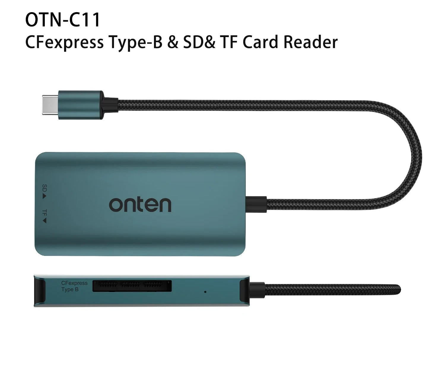Onten OTN-C11 USB Typ-C CFexpress SD TF Kartenleser