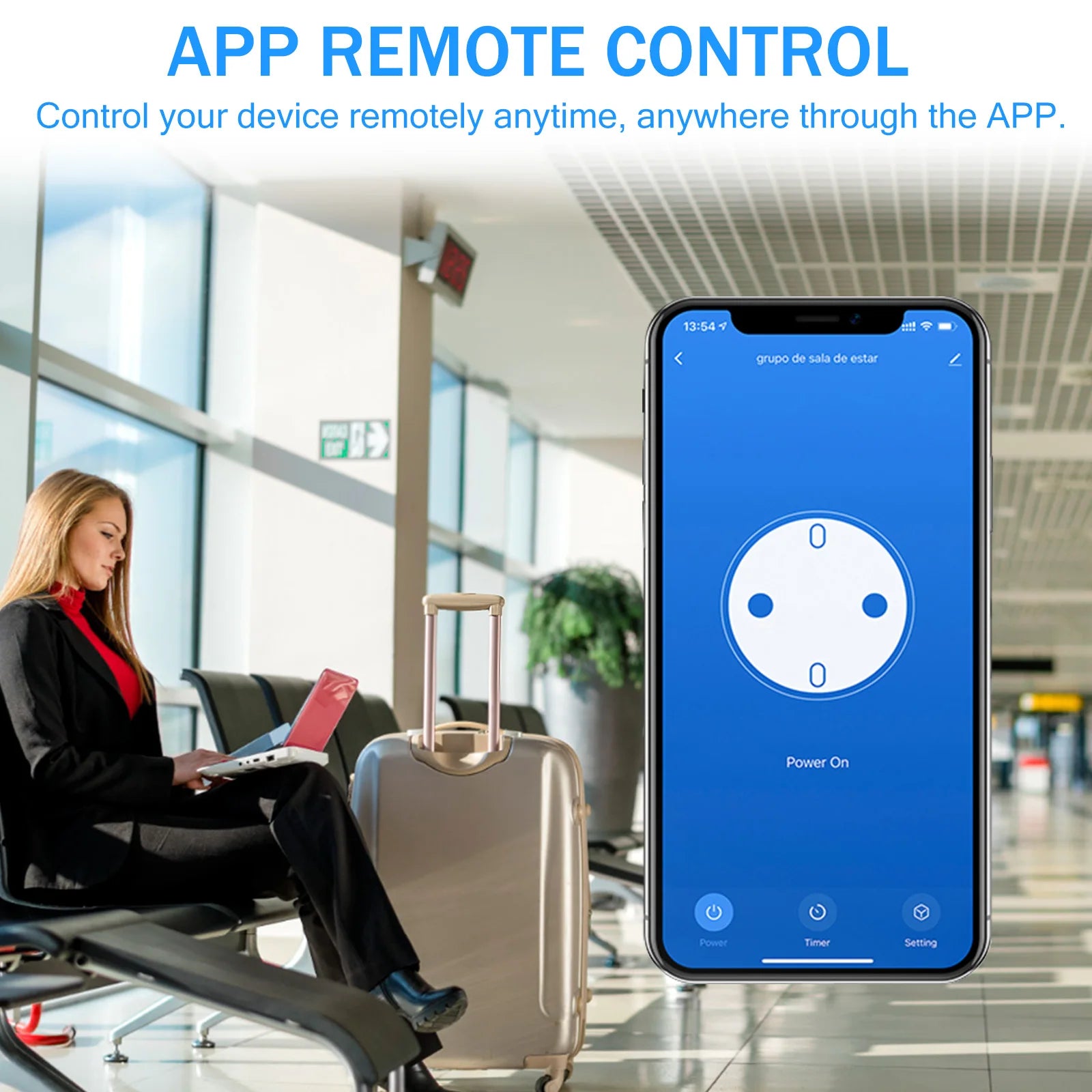 Smart WLAN Steckdose 16A mit Energie-Monitor