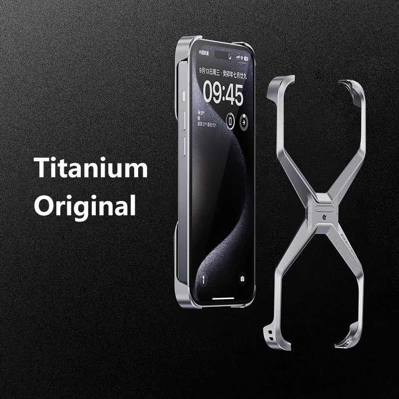 Luxuriöse Aluminiumhülle iPhone 16–13 Pro Max