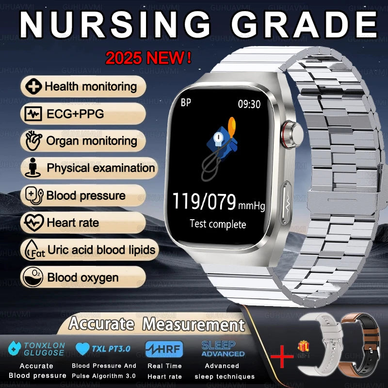 Gesundheits-Smartwatch 2025 mit Uric & Blutlipide
