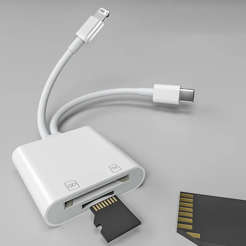 2-in-1 OTG Kartenleser USB SD TF Adapter